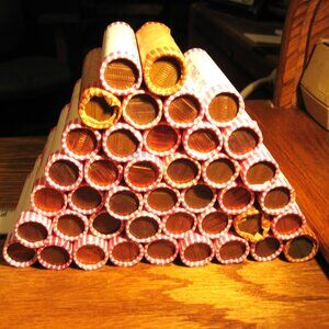 1960'S THROUGH EARLY 1980'S 50 CENT ROLLS OF PENNIES